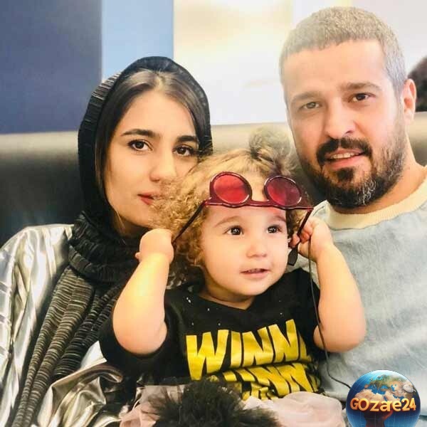 مجتبی پیرزاده و همسر و دخترش